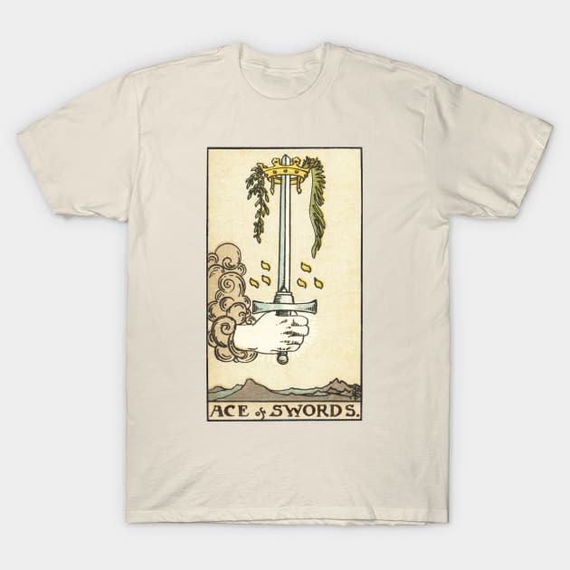 ACE OF SWORDS T-Shirt by WAITE-SMITH VINTAGE ART